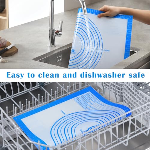 Nonstick Silicone Pastry Mat Extra Large with Measurements for Silicone Baking Mat