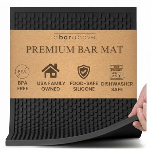 Heavy Duty Bar Mat (Black / Single 12" x 18")
