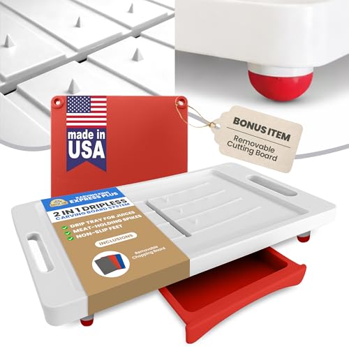 Extra Large Cutting Board with Juice Groove (Red / 20.3"L x 13"W)