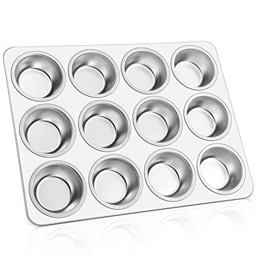 12Cup Stainless Steel Muffin Pans
