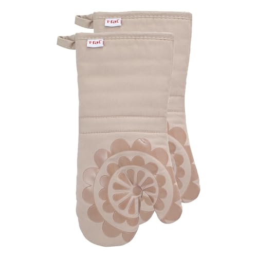 Medallion Design 100% Cotton and Silicone Oven Mitt (Sand / Oven Mitts)