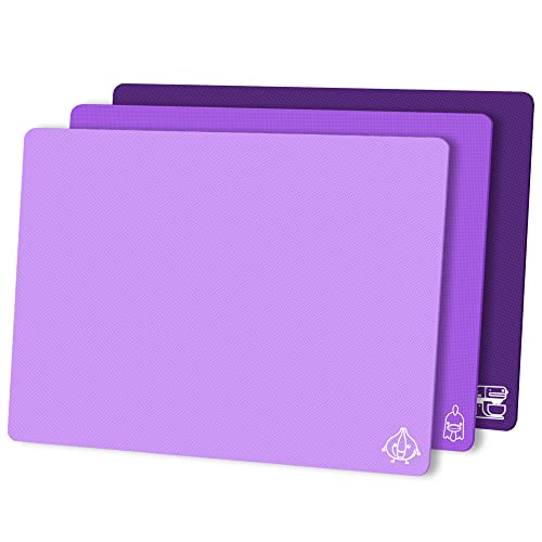 Flexible Plastic Cutting Board Mats Set of 3