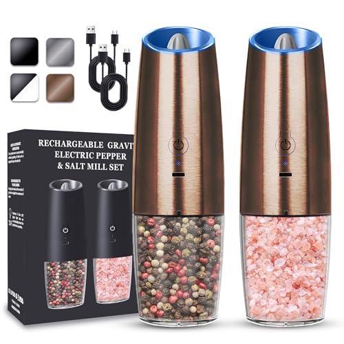 Rechargeable Electric Salt And Pepper Grinder Set