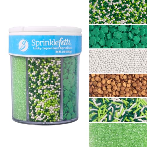 Sprinkles 6 Cell Edible Sprinkle Mix Jimmies Perfect for Cake Decorations Baking Ice Cream Cookies Cupcake Topper