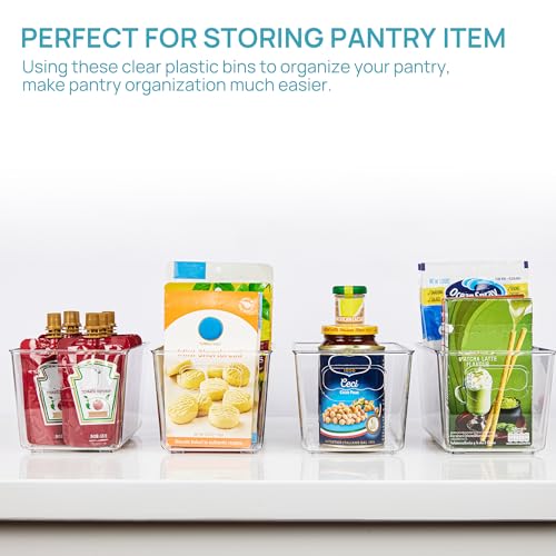 Clear Plastic Pantry Organizer Bins