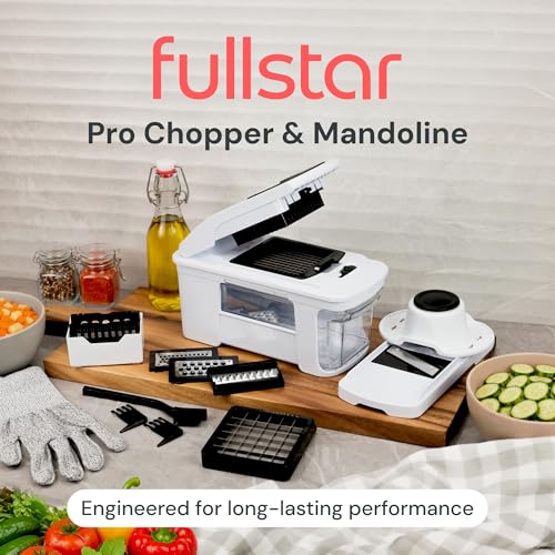 Pro XL Vegetable Chopper & Mandoline Slicer (White / 8 in 1)