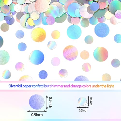 Silver Circle Dots Birthday Confetti