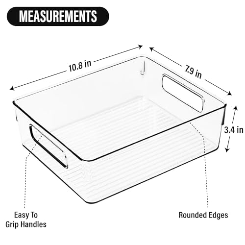 Clear Plastic Storage Bins