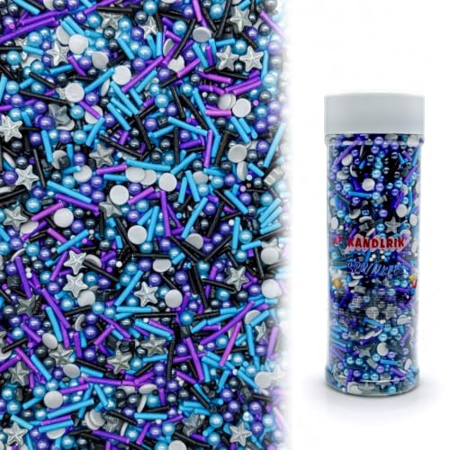 Sprinkles Candy Mix Size Edible Pearls Cake Decorations Cupcake Toppers Cookie Decorating Perfect for Wedding Party Valentine Halloween Christmas Supplies 4.58OZ
