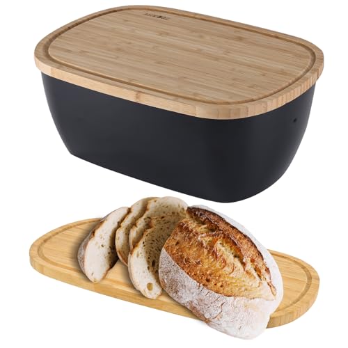Bamboo Fiber Bread Box for Kitchen Countertop