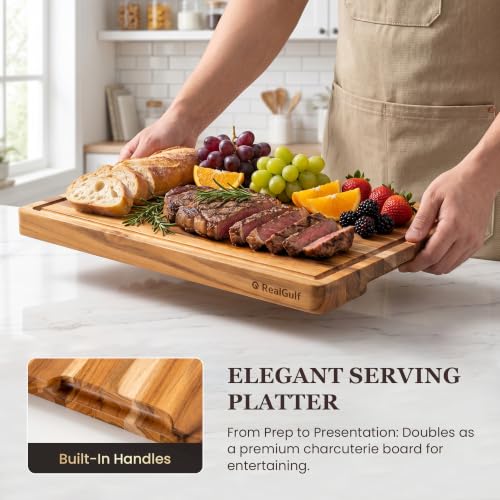 14x10 Teak Cutting Board (14"L x 10"W)