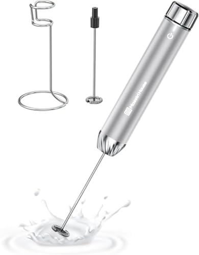 Rechargeable Milk Frother with Stepless Speed Control