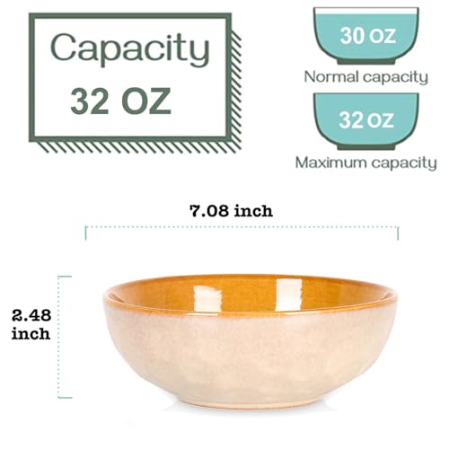 Ceramic Pasta Bowls Set