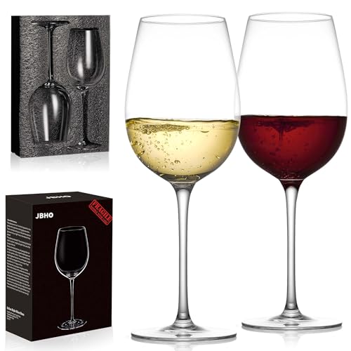 Hand Blown Italian Style Crystal White or Red Wine Glasses