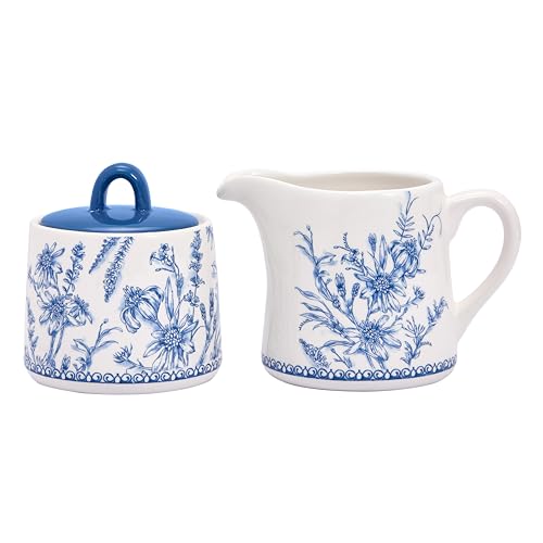 Ceramic Sugar and Creamer Set