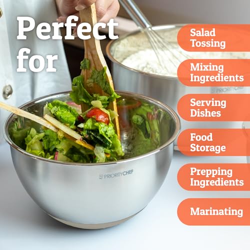 Premium Mixing Bowls With Lids Set (Khaki)