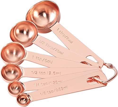 Measuring Spoon Set of 6 (D - Rose Gold / 6pcs)