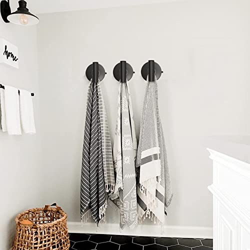 Large Suction Cup Hooks Stainless Steel Suction Shower Hooks for Loofah Set of 2 Towel Hook 11 Lb No Drill Hook for Bathroom