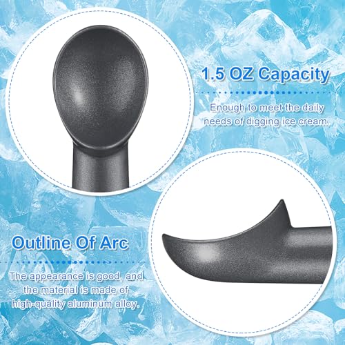 3 Pack Ice Cream Scoops 7 Inch Aluminum Scoop Set