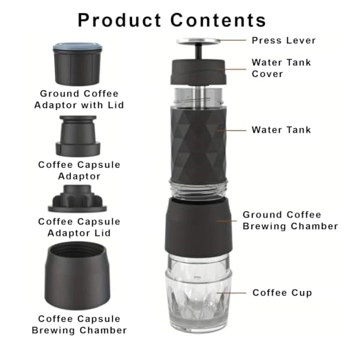 Manual Espresso Maker for Camping & Travel