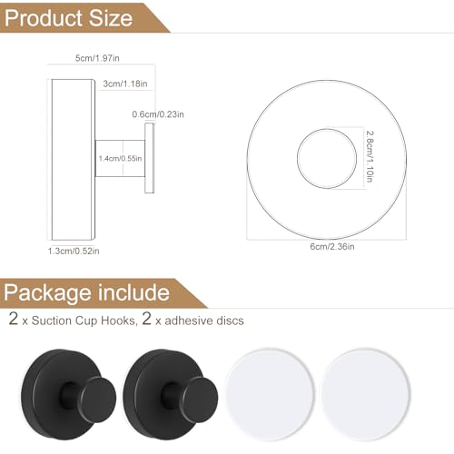 Wall Hooks Suction Cup Hooks for Shower