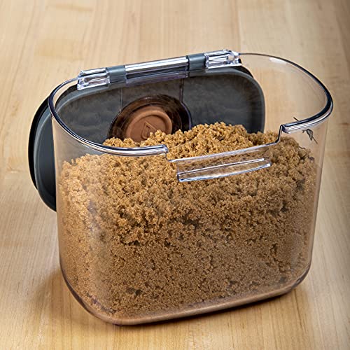 International ProKeeper+ Clear Plastic Airtight Food Baker's Kitchen Storage Organization Container Canister Set with Magnetic Accessories