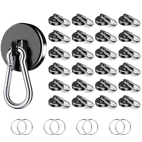 Heavy Duty Magnetic Hooks Strong Magnetic Hooks with Swivel Carabiner