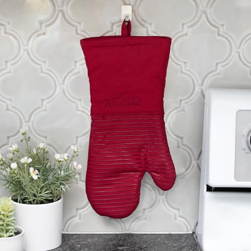 Premium Silicone Oven Mitt and Pot Holder Set for Kitchen and Barbeque (Chili / Multi-Set)