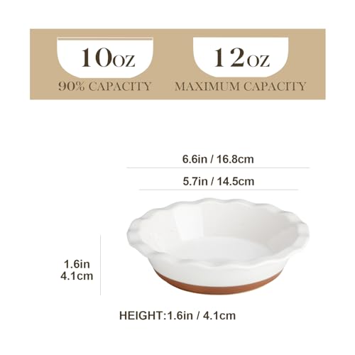 Pie Pan 12 OZ Mini Pie Dish Set of 6