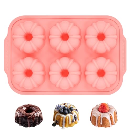 Jumbo & Mini Fluted Tube Cake Pans with Metal Reinforced Frame
