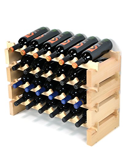 Modular Wine Rack Beech Wood 24