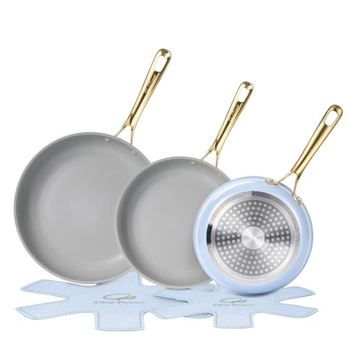 Ceramic Frying Pan (Light Blue)