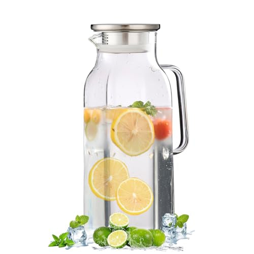 glass pitcher with lide