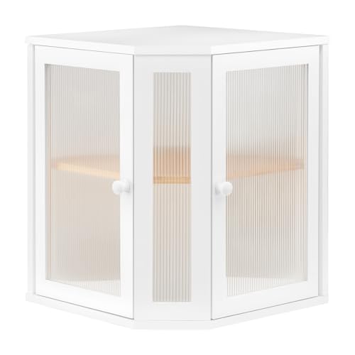 Bread Box Bamboo Bread Box for Kitchen Countertop (White)