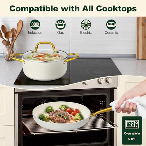 7pcs Nonstick Ceramic Cookware Set
