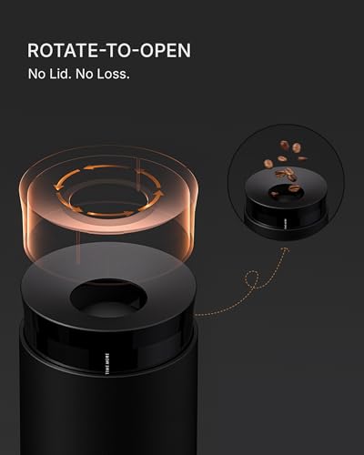 Portable Conical Burr Coffee Grinder (Whirly 01S Black)