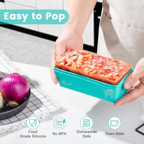 Silicone Freezer Molds with Lids & Base