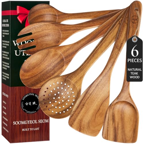 Teak Wooden Cooking Utensils Set
