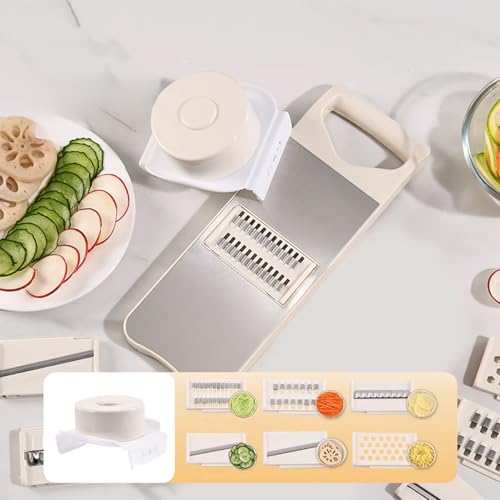 6 Blade Mandoline Slicer with Slide