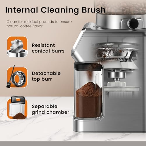 Electric Burr Coffee Grinder (Sliver)