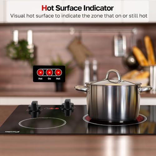 Electric Cooktop Knob Control