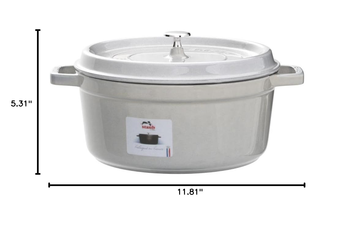 Cast Iron 5.5 (5.5-qt Round / White Truffle)