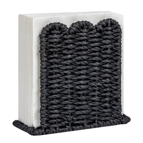 Scalloped Edge Napkin Holder for Table Home Farmhouse Decor Standing 151501