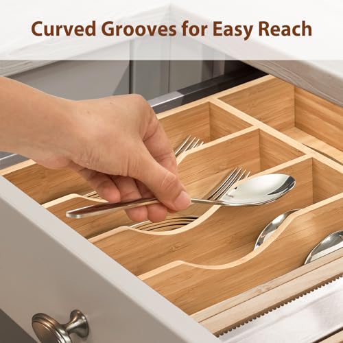 Kitchen Silverware Flatware Utensils Drawer Organizer