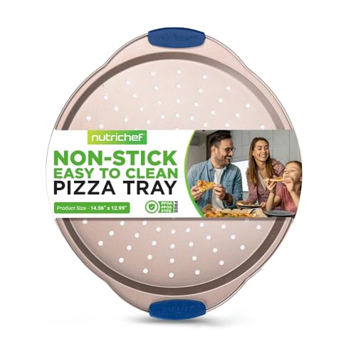 13-Inch Non-Stick Pizza Tray - with Silicone Handle