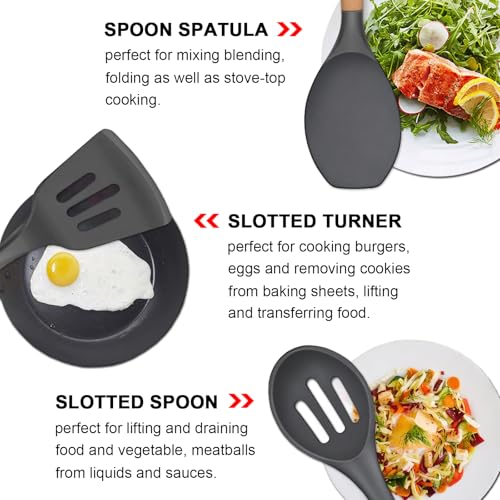 Kitchen Cooking Utensils Set (Standard 6-Piece Set / Gray)