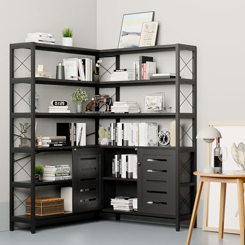 6 Shelf Corner Bookshelf