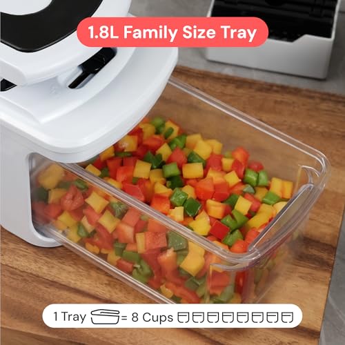 Pro XL Vegetable Chopper & Mandoline Slicer (White / 11 in 1)