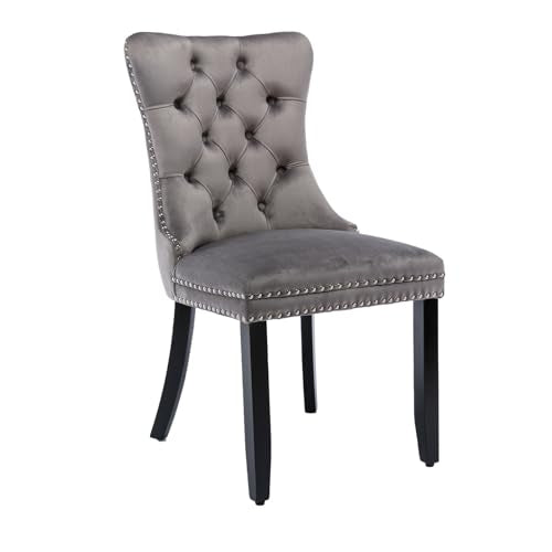 Velvet Upholstered Dining Chairs Set