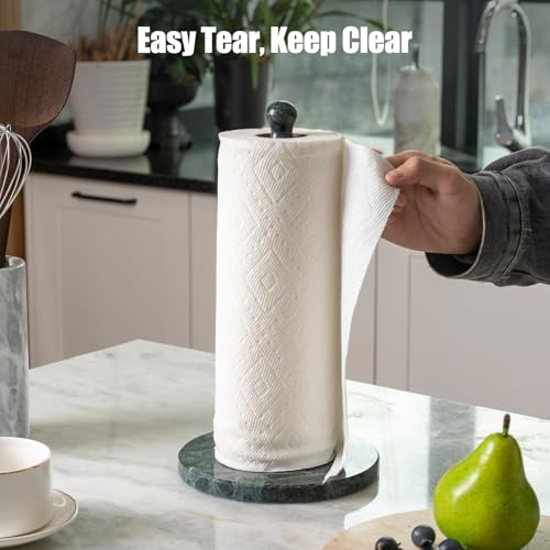 Luxury Natural Marble Paper Towel Holder Stone Rod